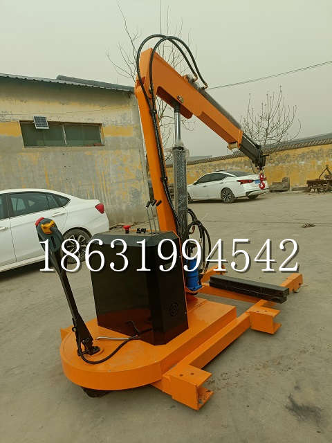 阜城县自卸车厢随车吊 自制轮式四不像起重机 四驱平板吊 5吨 贵盛